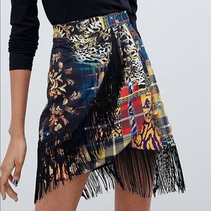 ASOS fringe skirt